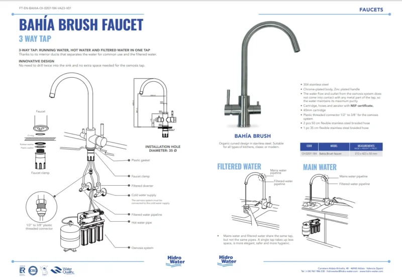 Τρίοδη βρύση BAHÍA BRUSH FAUCET - Image 3